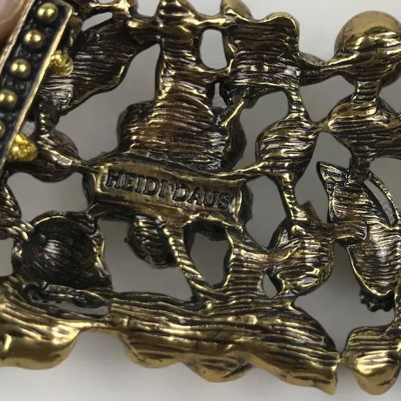 SOLD. Heidi Daus RARE Secret Garden Swarovski Crystals Simulated Pearls Necklace - Picture 8 of 12